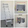 Escalera Telescópica Ático Hogar Montada en Pared Plegable abatible Escalera Elevable Retráctil Interior Exterior Compartimento Otro