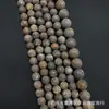 Grânulos soltos cinza bronze natural fosco acessórios semiacabados para artesanato diy pulseira contas miçangas pedra natural contas redondas