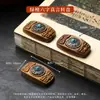 Ébano Curvado Tubo Agujero Pasante Pieza Tallada Producto Semi-Terminado Pulsera Media Pulsera Accesorios Wenwan DIY Accesorios de Joyería Venta Directa de Fábrica