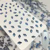 Celebridade da Internet TikTok Little Red Book Explosões Plana Especial Formato Nail Art Azul Claro Cor Mágica Ponta do Dedo Joia de Diamante Misto Diamante Decorativo