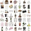 50 Pegatinas de Graffiti Estilo 'Clean Girl' para Decorar Guitarra Cuaderno Maleta DIY Impermeables Venta al por mayor Transfronteriza