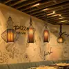 Nuevo Estilo Chino Jaula de Pájaros Decorativa de Hierro Lámpara Colgante Restaurante Restaurante de Hot Pot Casa de Té Lámpara Creativa Bar de Café Linterna Lámpara Colgante Pequeña