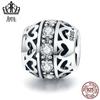 Aifule contas populares escutando amor S925 Sterling Silver mulheres pulseira acessórios contas SCC523
