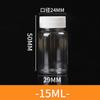 Atacado 15/30/40/100ml Frascos de Reagente Pet Boca Larga Frascos Dispensadores Selados para Comprimidos e Líquidos Frascos Pequenos Transparentes