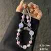 Cadena de Teléfono Móvil de Zirconia de Alta Gama con Trébol, Colgante Elegante de Sirena, Cadena para Colgar del Teléfono Móvil, Colgante para Bolsa de Muñeca Corta