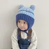 Proteção de Orelha de Inverno Chapéu de Bebê Tricotado Chapéu Novo Bonito para Meninas Super Fofo Chapéu Pulôver Quente para Menino Lã de Bebê