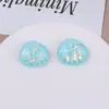 Abanico de Papel de Aluminio con Lentejuelas Estilo Océano de Verano, Accesorios de Concha en Forma de Abanico, Pendientes, Tocado, Pasador para el Cabello, Joyería Hecha a Mano DIY para Mujer, Venta al por Mayor