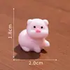Enfeites de Micro Paisagem Boneca Porco Luminosa Fofa Decoração DIY Acessórios de Saco Surpresa Enfeites de Mesa para Carro