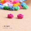Tejido a mano de doble capa 6 mm nudo piña DIY materiales para pulseras cordón para collar accesorios botón de gorra piña nudo al por mayor