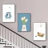Pintura decorativa de escalera dúplex moderna minimalista pasillo pintura triple colgante sala de estar entrada pasillo mural de pared