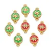 Aleación Cinco Vías Dios de la Riqueza Colgante Joyería DIY Ojo de Buda Colgante Gota de Aceite Estilo Tíbet Pulsera Collar Accesorios Mayoreo