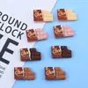 Funda de Teléfono de Pegamento de Crema de Chocolate en Bocados Simulados Materiales Hechos a Mano para DIY Accesorios de Resina para Hacer Accesorios para el Cabello