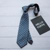 Corbata para Hombre Vestido Negocios Trabajo 8CM Retro Marrón Anudada a Mano Estilo Coreano Novio Padrino Color azul oscuro