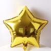Globo de película de aluminio estrella de cinco puntas de 18 pulgadas decoración de cumpleaños diseño de salón de bodas sellado automático tablero Star Light globo de helio vacío flotante