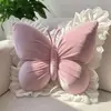 Almohada decorativa creativa para el hogar con forma de lazo, soporte lumbar para coche, simple estilo de dibujos animados, decoración de sofá para las cuatro estaciones, adorno de almohada para proteger la cintura