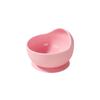 Tigela de silicone para bebê, tigela de silicone para suplemento alimentar infantil, tigela de aprendizagem, tigela de treinamento integrada para sucção de bebê