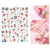 Pegatinas de Arte para Uñas de Dibujos Animados Nuevas para Niños 3D con Adhesivo en la Parte Posterior Pegatinas Completas de Uñas de Anime Decoración de Princesa León