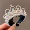 Acessório de Cabelo Coroa de Princesa Infantil para Meninas, Ferramenta para Coque, Grampo de Cabelo, Flor de Cabelo de Bebê, Presilha de Rabo de Cavalo, Grampo de Cabelo, Ornamento de Cabelo