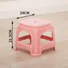 Bancos de plástico para uso doméstico, sala de estar, engrosados, para adultos, bancos económicos para mesa de comedor, sillas de PVC, bancos altos, diseños simples y creativos.