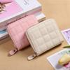 Hot-Selling Transfronterizo 2026 Nueva Cartera Plegable, Bolsa Linda de Tofu, Billetera para Monedas de Cuero Suave de Color Sólido, Gran Cantidad en Stock