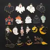 Juego de 19 Escobas Fantasma con Goteo de Aceite, Murciélagos y Sombreros de Mago Temáticos de Halloween, Dijes Creativos para Pulseras y Collares DIY