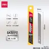 Cuchillo de Utilidad Deli Hoja Negra Cuchillo Pequeño para Papel Tapiz Afilado Acero para Herramientas de Alta Dureza Hoja Cortador de Cajas Td201