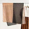 Design criativo senso bolinhas estrela de cinco pontas alta combinação de cores lenço de seda lenço de algodão feminino primavera e outono xale decorativo