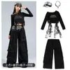 Ropa de Presentación para Niños en Año Nuevo Hip-Hop Jazz Danza Ropa para Niñas Conjunto de Ropa de Encaje Crop Top para Niñas Ropa de Moda Tendencia para Desfile