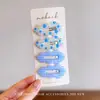 Pinza para el pelo de estrella de cinco puntas de colores caramelo estilo coreano para mujer, Pasador de lujo de alta gama, Pinza BB dulce y linda, Accesorio para el cabello versátil y elegante