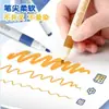 Canetas Marcadoras Acrílicas para Alunos do Ensino Fundamental, Canetas de Aquarela Transparentes e Empilháveis para Crianças, Canetas Acrílicas Laváveis, Canetas Coloridas, Canetas Coloridas