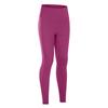 Diqian Pantalones de Fitness Nuevos Desnudos para Mujer Línea Sin Vergüenza Cintura Alta Deportivos Levanta Cadera Elásticos Pantalones de Yoga D19108-2