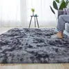 Alfombra Pequeña de Sofá Engrosada, Alfombra Rectangular Resistente a Manchas para Sala de Estar, Alfombrilla de Cama, Alfombra para Ventana de Bahía, Alfombra Tie-Dye para Dormitorio