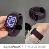Adequado para Pulseira de Relógio Apple 10 iWatch Fivela de Parafuso Pulseira de Nylon Trançado Magnética Applewatch S9Se