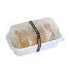 Caixa de Embalagem para Bolo Rolo Suíço Espesso Caixa de Embalagem para Bolo Rolo Pêssego Rolo Abraço Carne Desfiada Pequena Concha Mochi Caixa para Biscoitos