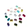 Rhinestones de Cristal Biselado de Fondo Plano Octagonal Rectangular de Colores para Uñas Decoración de Uñas DIY Accesorios Venta al por Mayor
