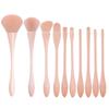 Color de Piel Cintura Delgada Set de 10 Pinceles de Maquillaje Herramientas de Belleza para Principiantes Set Completo de Herramientas de Belleza Pinceles de Maquillaje