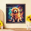 Venta Caliente en Amazon Pintura de Diamantes 5D Perro Lindo Animal Mosaico Pintura de Albañilería Diamante Redondo Diamante Completo Pintura de Decoración para el Hogar