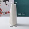 Jarrón Blanco Cerámico Liso Elevación de Agua Nórdico Moderno Creativo Hogar Sala de Estar Mesa de Comedor Flor Seca Decoración de Flores Adornos
