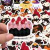 63 Pegatinas de Graffiti de Halloween, Caricaturas Lindas, Pegatinas Divertidas, Pegatinas Decorativas para Sellar Cajas de Regalo para Niños