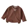 Camiseta de Manga Larga para Niños Primavera y Otoño 2026 Nueva Moda Ropa Infantil Top de Otoño Camiseta Básica Casual Elegante Camiseta para Bebé