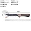 Cuchillo forjado a mano Cuchillo de cocina de acero inoxidable Cuchillo de cocina Cuchillo de cocina para el hogar para exteriores para picar huesos Cuchillo de cocina Utensilios de cocina Runjianghu Sin
