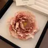 Horquilla de peonía roja, flequillo, clip, accesorios fotográficos antiguos, rizador, horquilla rota de estilo extranjero, accesorios para el cabello con flores
