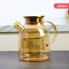 Casa Conjunto de Bule de Água Fria de Vidro Borossilicato de Alto Teor Bule de Água Fria de Grande Capacidade Bule de Chá Vidro Jarra de Suco Cold Brew