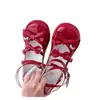 [Gatinho Fofo Fufu] Mocassins Originais de Salto Médio e Bico Arredondado Sapatos Doces Estilo Japonês Lolita Sapatos Mary Jane para Mulheres