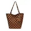 Bolsa de Mano Retro de Lunares para Niños Encanto de Oso Lindo Gran Capacidad Bolso de Mano para Hombro Bolso para Salidas de Niñas