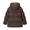 Comercio Exterior Wholesale Invierno Nuevo Estilo Europeo y Americano Longitud Media Rellena a Mano Algodón con Capucha Chaqueta