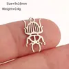 Colgante Hueco de Escarabajo de Acero Inoxidable Transfronterizo Accesorios para Joyería DIY Insecto del Sol Abeja Pulida Abeja Pulida