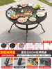 Mesas y Sillas para Barbacoa de Exterior de Aluminio Fundido Mesa para Patio Parrilla de Carbón para Barbacoa Comercial para Exteriores Parrilla de Carbón para Jardín
