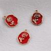 Irregular Rose Alloy Pingente DIY Artesanal Caseiro Brincos Colar Pulseira Charme Jóias Material Acessórios