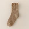 Calcetines de rizo transfronterizos Yilu para mujer, estilo otoño e invierno, calcetines de media caña extra gruesos retro, forrados de felpa, cálidos y resistentes al frío, calcetines de peluche para la nieve